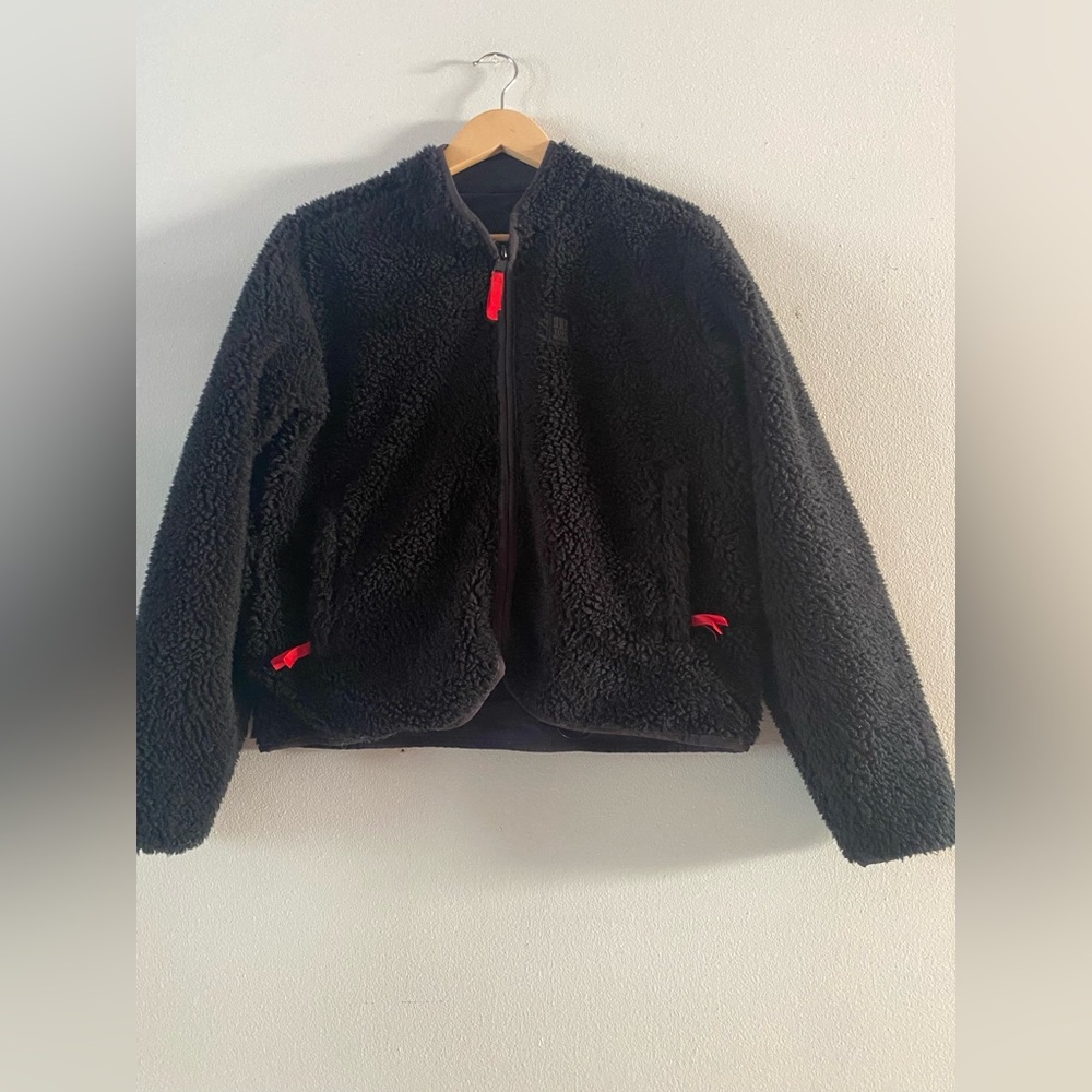 Topo Designs Women's Sherpa Jacket - Black size S M measurements - Picture 13 of 13
